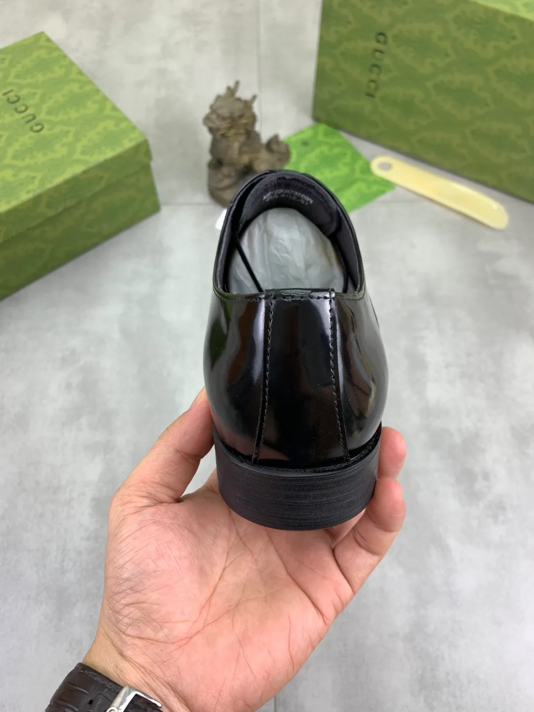 Men's Men's Shoes 💰P560 [New Style] 💰💎💎💎 [Gucci] GUCCI high-end men's formal business leather shoes, original order 1:1! Original imported high-end calfskin, original metal buckle, imported first-layer pigskin lining for feet, original high-end outsole, men's shoe size: 38-44